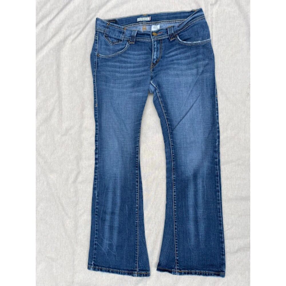 Vintage Y2K Levi’s 735 Low Rise Bootcut Flare Jeans Blue Denim Size 13M